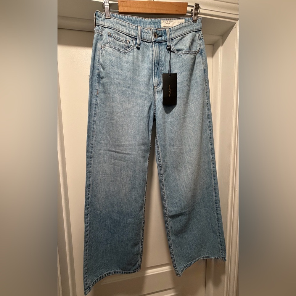 NWT! rag & bone Light Blue Lori cropped jeans - Picture 6 of 11